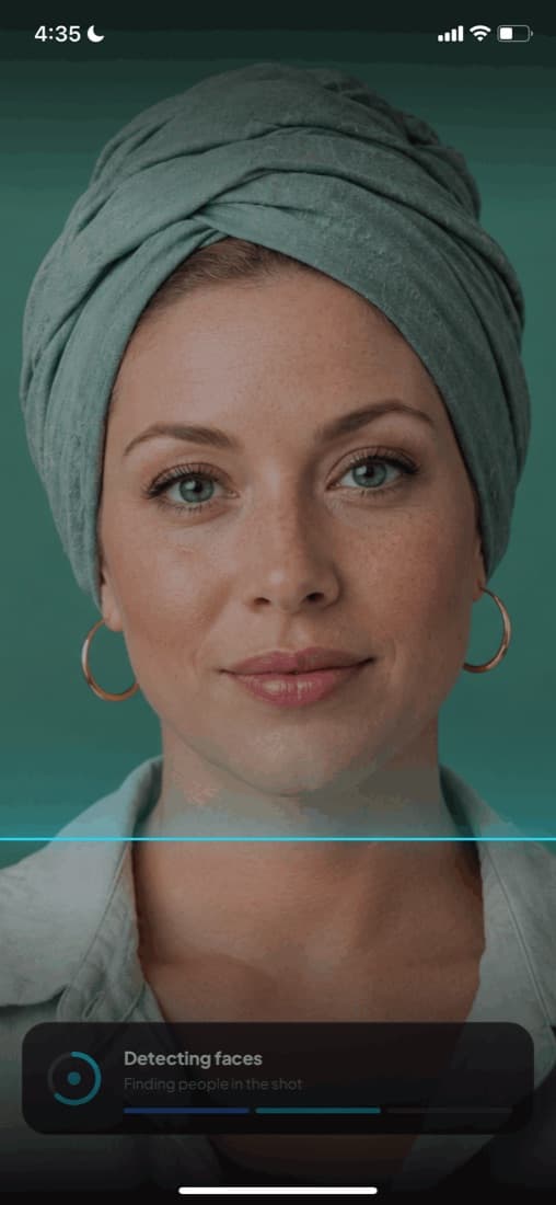 A notification saying the face you looked for has joined Faciey